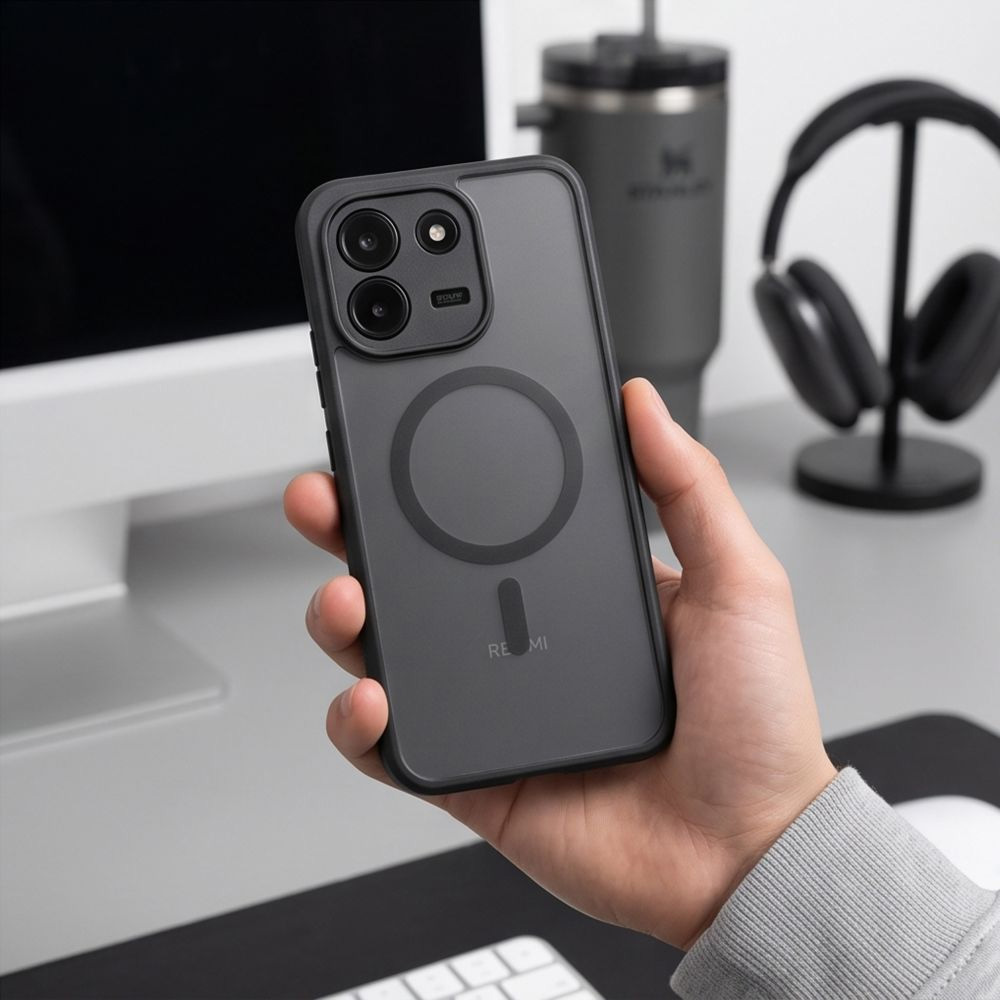 Etui Tech-Protect BasicMag do Xiaomi Redmi Note 17 Pro Max 5G do MagSafe, Matte Black (przydymiono-czarny)