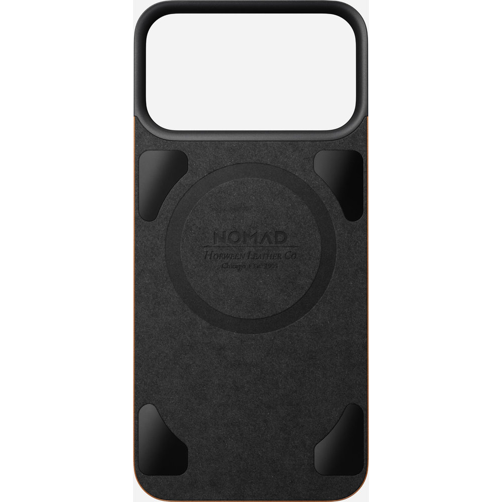 Skórzane etui Nomad Magnetic Leather Back Horween Series do MagSafe do iPhone 18 Pro Max / 17 Pro Max, Saddle (jasnobrązowy)