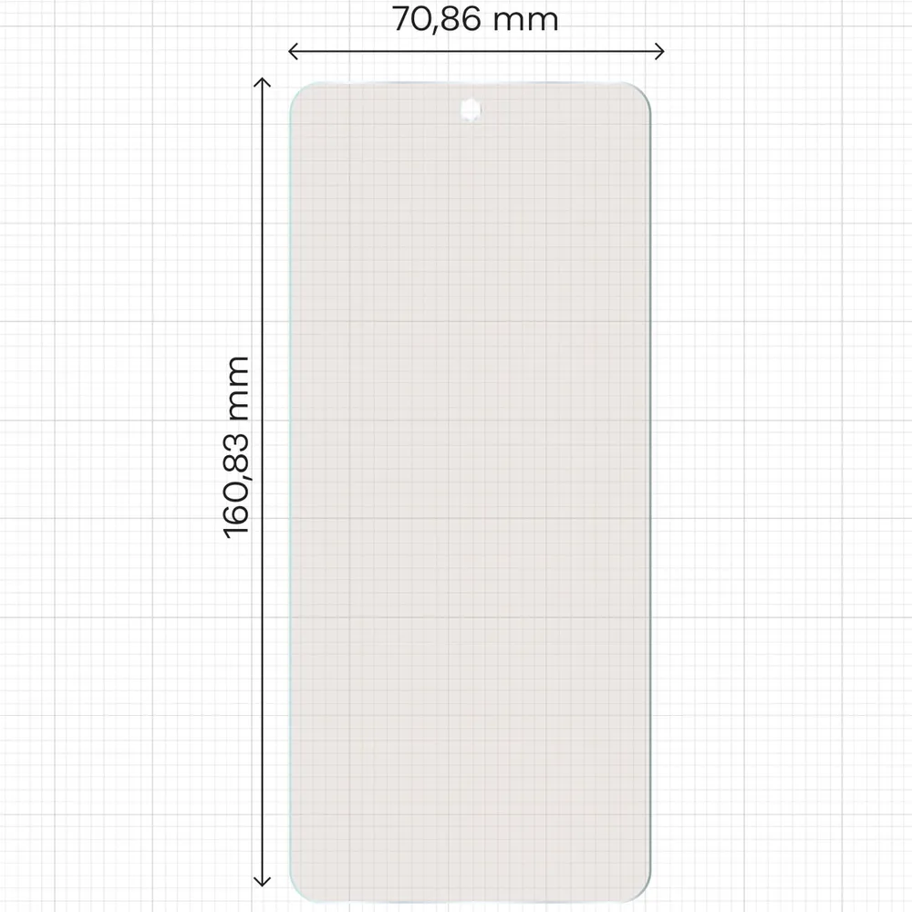Wymiary folii na miarce dla Motorola Moto G56 5G