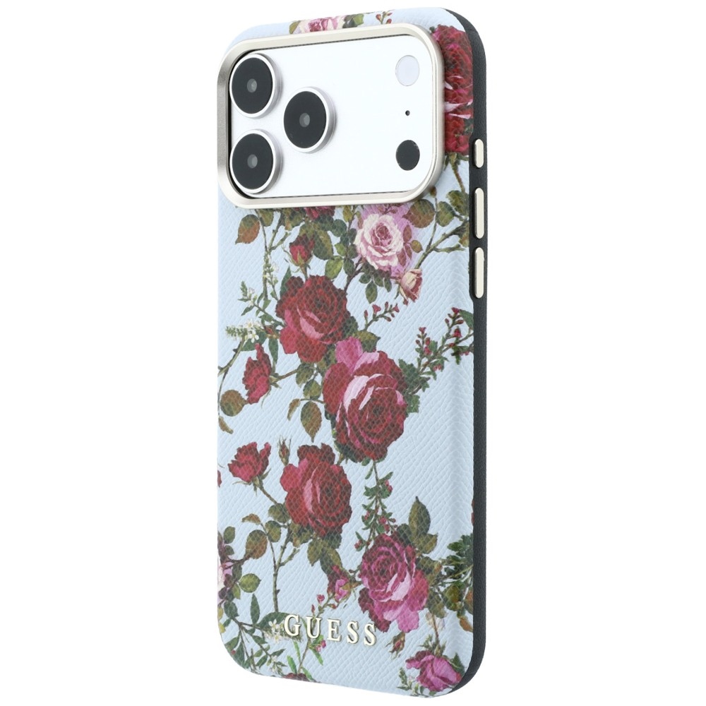 Eleganckie skórzane etui, klasyczny pokrowiec ochronny, obudowa telefonu, Blue (niebieski z motywem kwiatów)