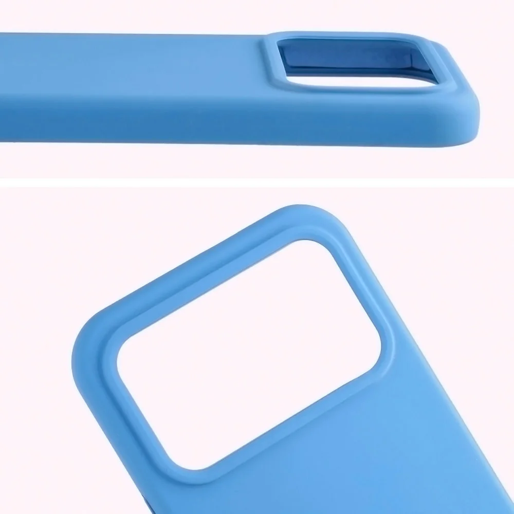 Zbliżenie na wycięcie na obiektywy w etui Bizon Soft Case do Xiaomi POCO F9 Pro