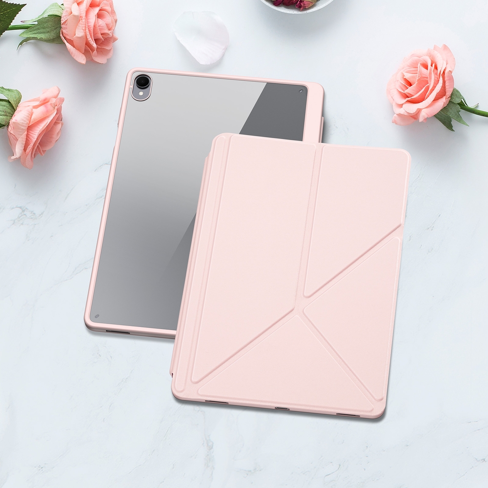 Etui Dux Ducis Magi z przezroczystym tyłem, materiał TPU PU PC, ochrona całego tabletu