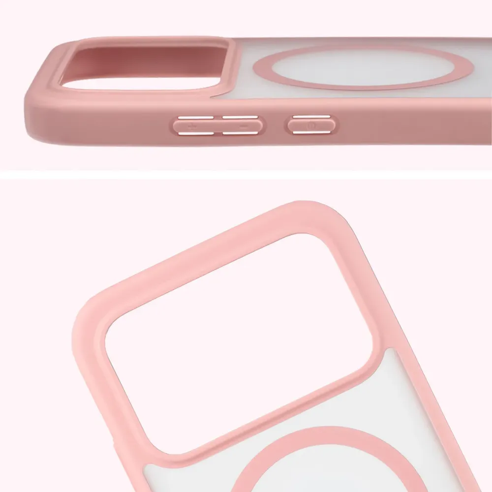 Pełne wycięcie i podwyższone krawędzie aparatu w etui Bizon Case MatteO do Xiaomi POCO F9 Pro