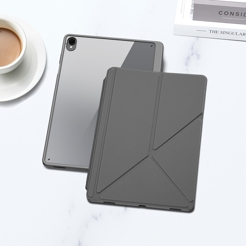 Etui Dux Ducis Magi z przezroczystym tyłem, materiał TPU PU PC, ochrona całego tabletu