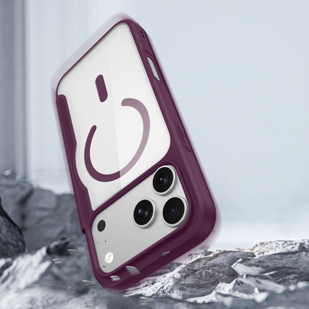 Etui Dux Ducis Skin X Pro Magnetic do iPhone 18 Pro / 17 Pro, Dark Cherry (burgundowy)