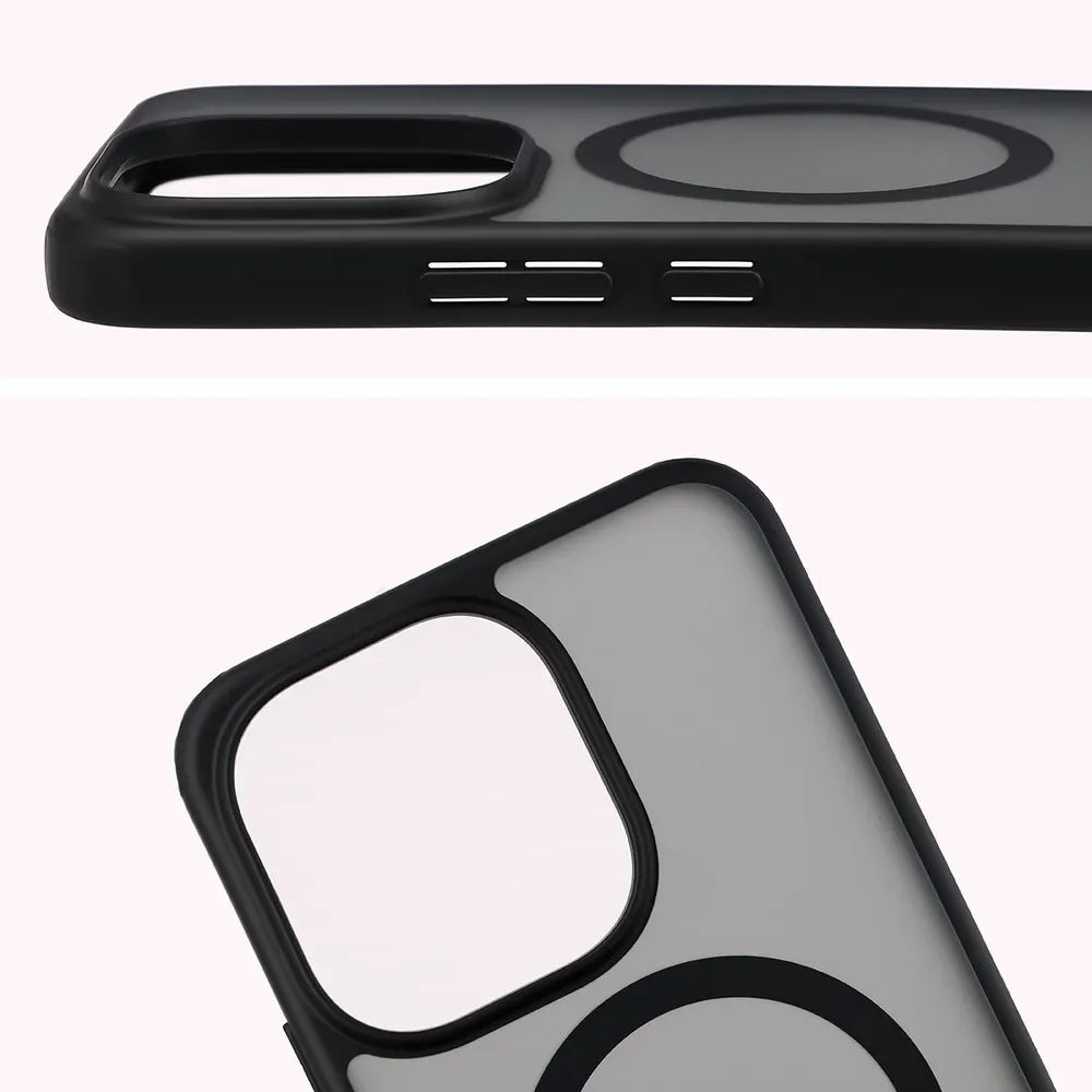 Pełne wycięcie i podwyższone krawędzie aparatu w etui Bizon Case MatteO do Xiaomi Redmi Note 17 5G / 4G