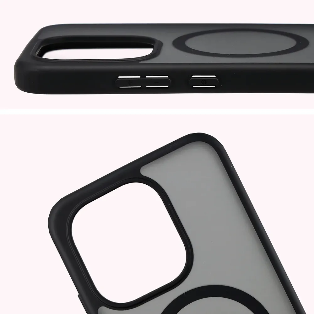Pełne wycięcie i podwyższone krawędzie aparatu w etui Bizon Case MatteO do Xiaomi Redmi Note 17 Pro 5G