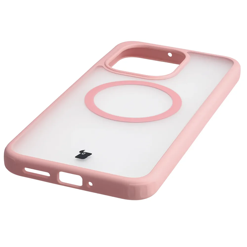 Zintegrowane przyciski, wycięcia i hybrydowy materiał w etui Bizon Case MatteO do Xiaomi Redmi Note 17 Pro 5G