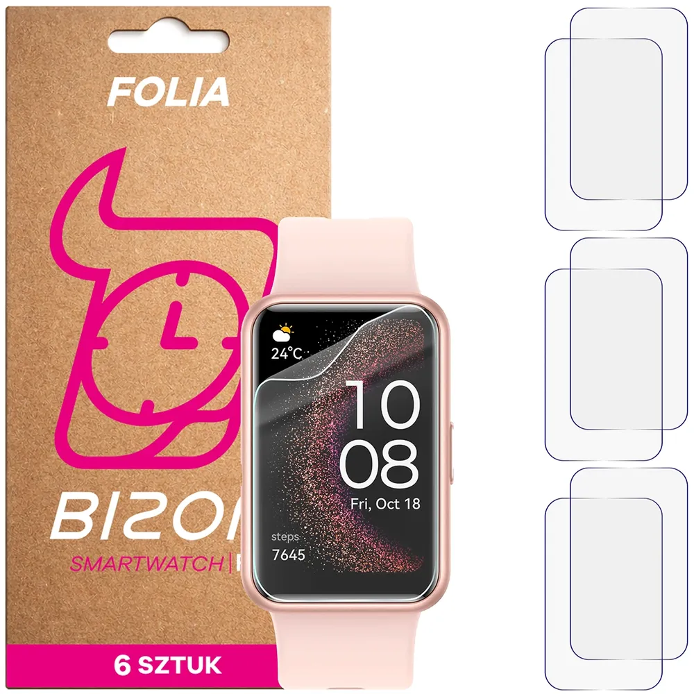 Folia hydrożelowa Bizon Watch Film HydroFlex dla Huawei Watch Fit SE