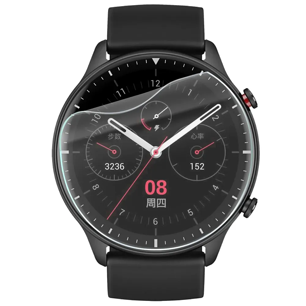 Folia hydrożelowa Bizon Watch Film HydroFlex do Amazfit GTR 2 na zegarku