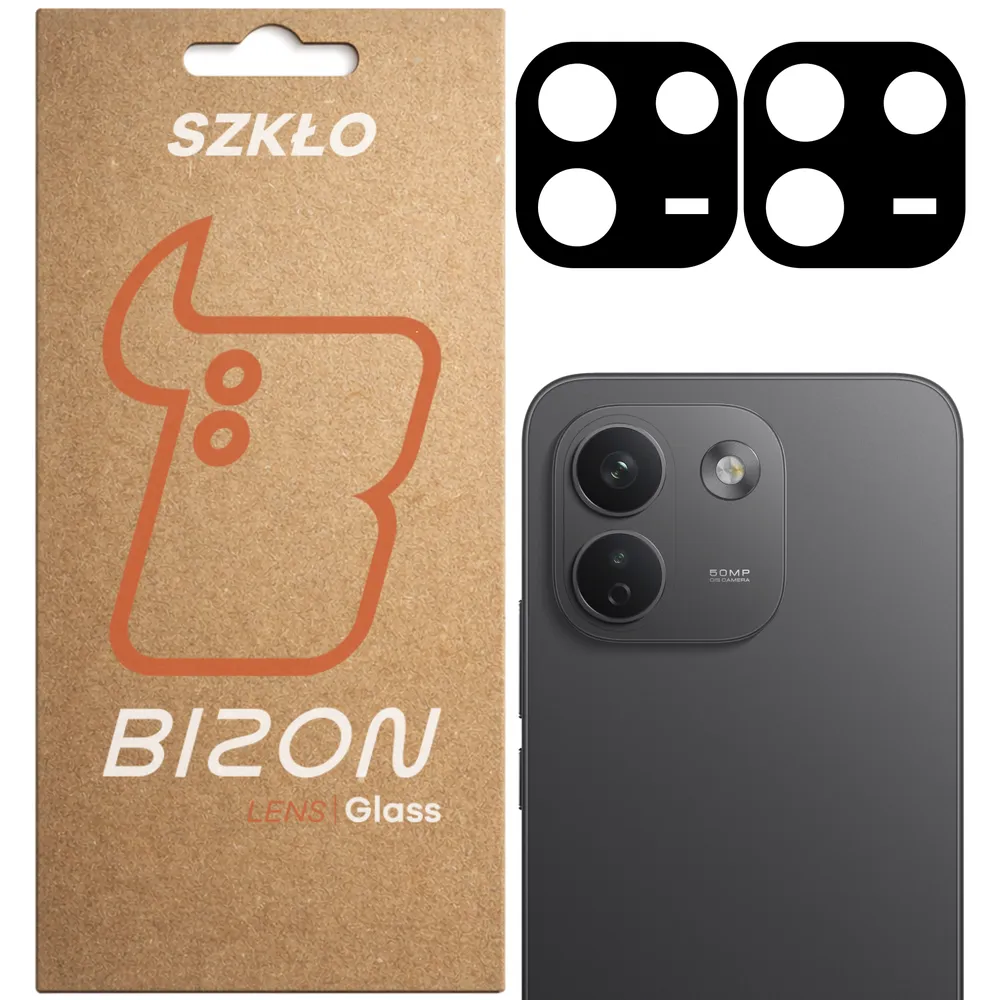 Pudełko i 2 sztuki szkła na aparat Bizon Glass Lens do Xiaomi Redmi Note 17 Pro Max 5G