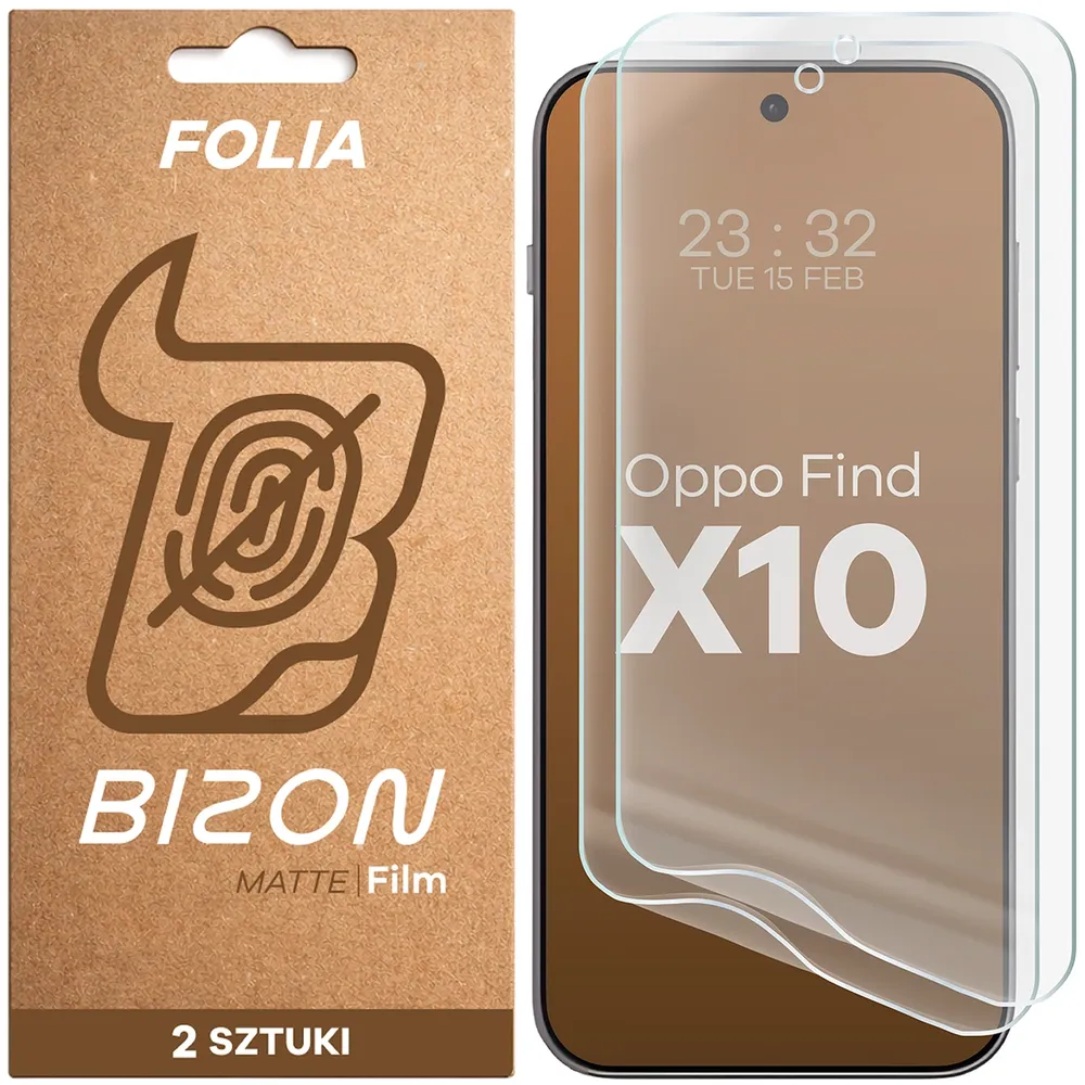Folia matowa na ekran Bizon Film Matte Duo do OPPO Find X10, 2 sztuki