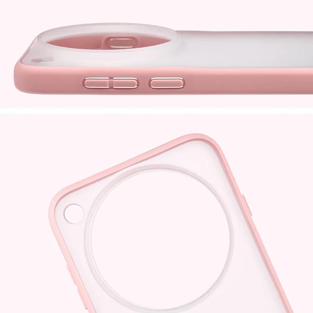 Pełne wycięcie i podwyższone krawędzie aparatu w etui Bizon Case Angelo do Vivo X500 Pro Max