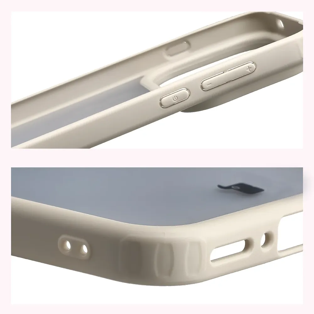 Wzmocnione narożniki i podwyższone ranty ekranu w etui Bizon Case Angelo do OPPO Find X10 Pro Max