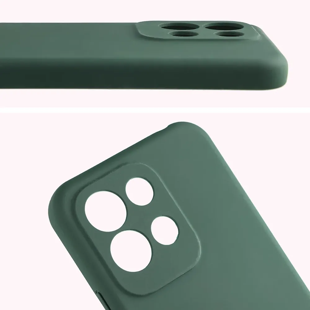 Zbliżenie na wycięcia na obiektywy w etui Bizon Soft Case do Xiaomi Redmi 17 5G / 4G