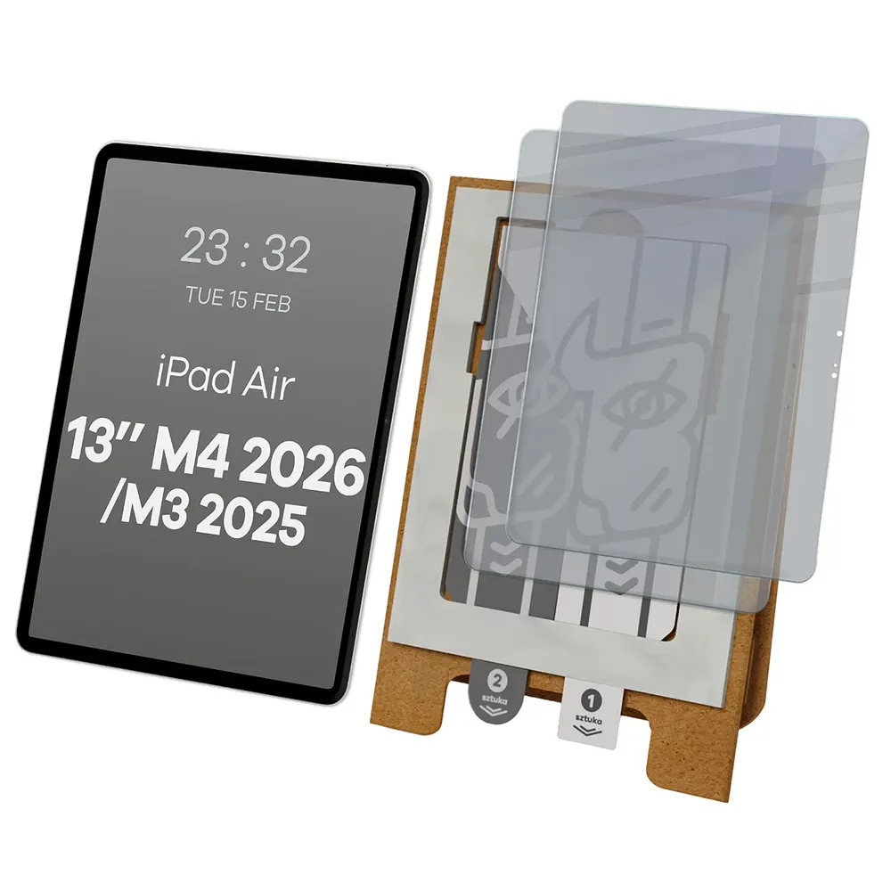 Aplikator Bizon Eplikator Tab Hybrid Shadow do łatwej aplikacji ochrony ekranu dla Apple iPad Air 13 M4 2026 / M3 2025