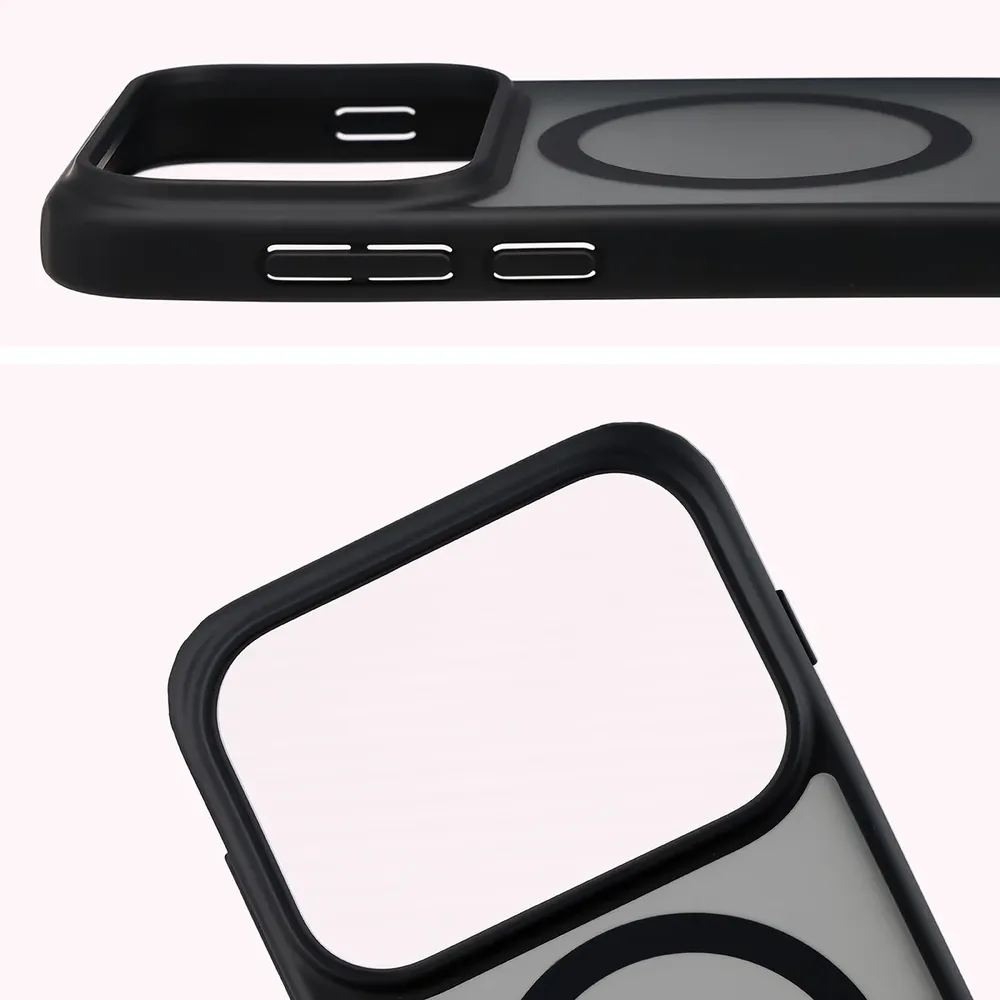 Pełne wycięcie i podwyższone krawędzie aparatu w etui Bizon Case MatteO do OPPO Find X10