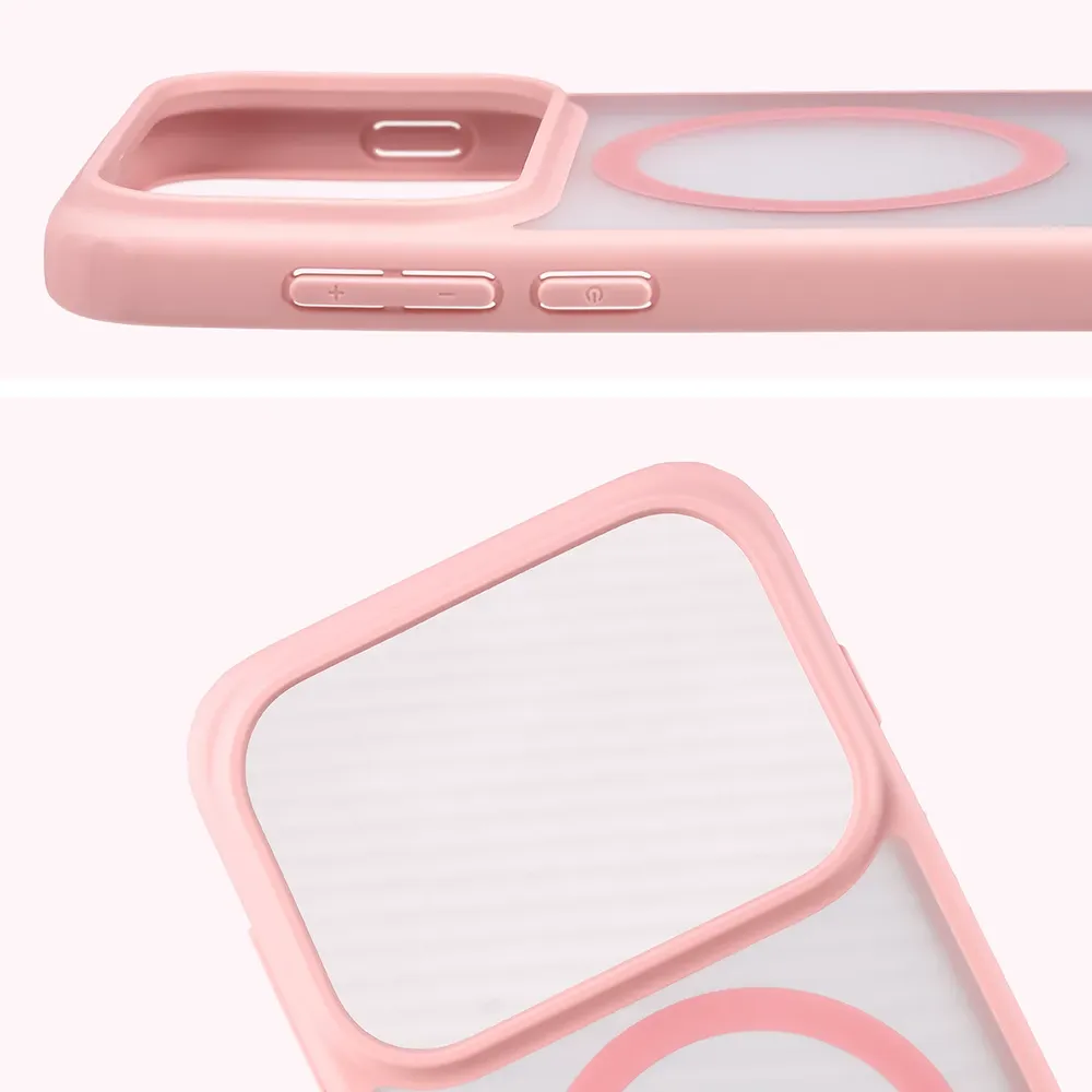 Pełne wycięcie i podwyższone krawędzie aparatu w etui Bizon Case MatteO do OPPO Find X10