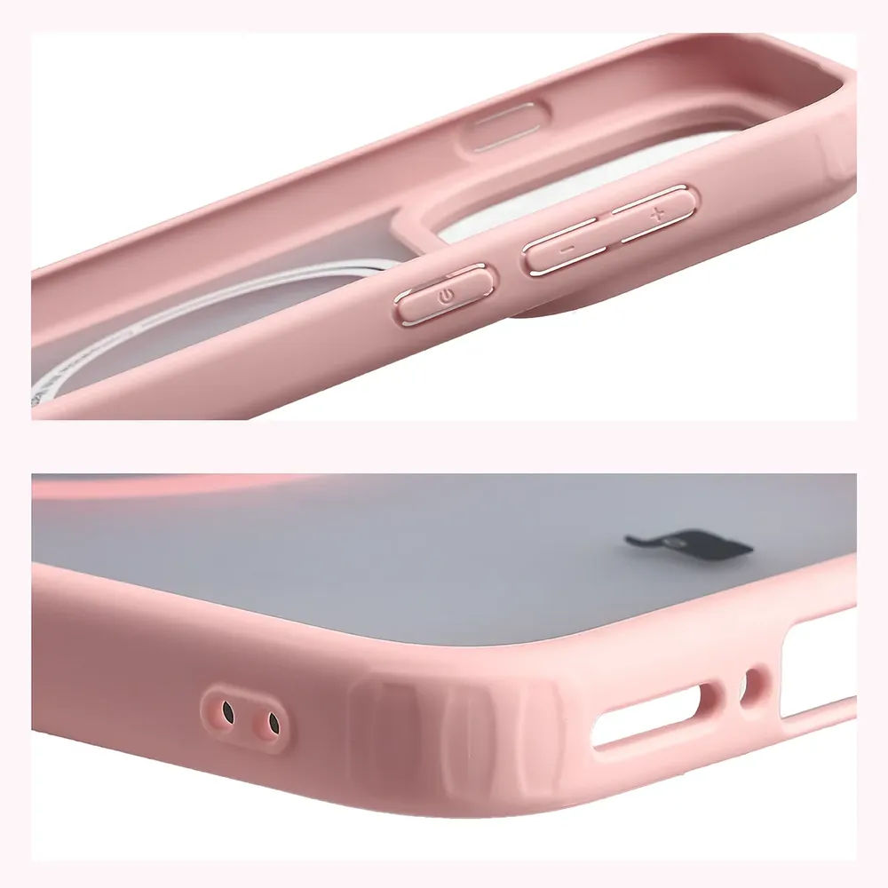 Wzmocnione narożniki i podwyższone ranty ekranu w etui Bizon Case MatteO do OPPO Find X10