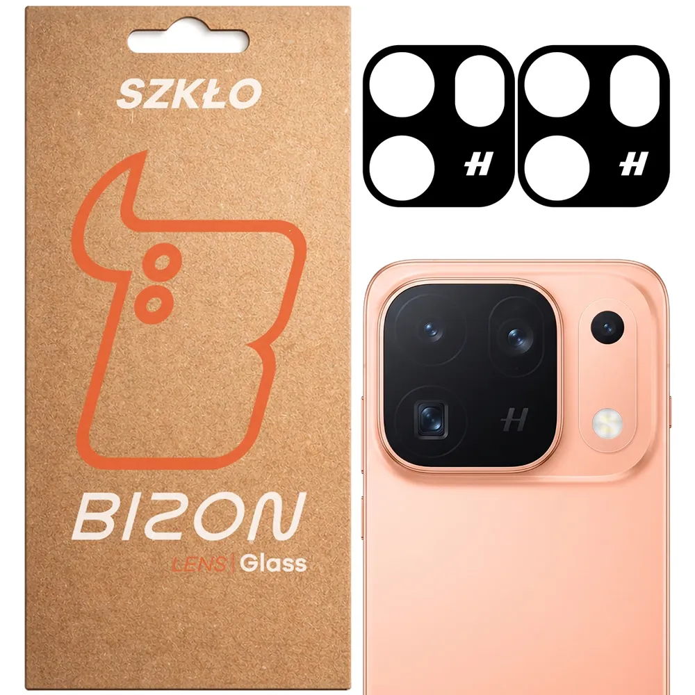 Pudełko i 2 sztuki szkła na aparat Bizon Glass Lens do OPPO Find X10 Pro Max
