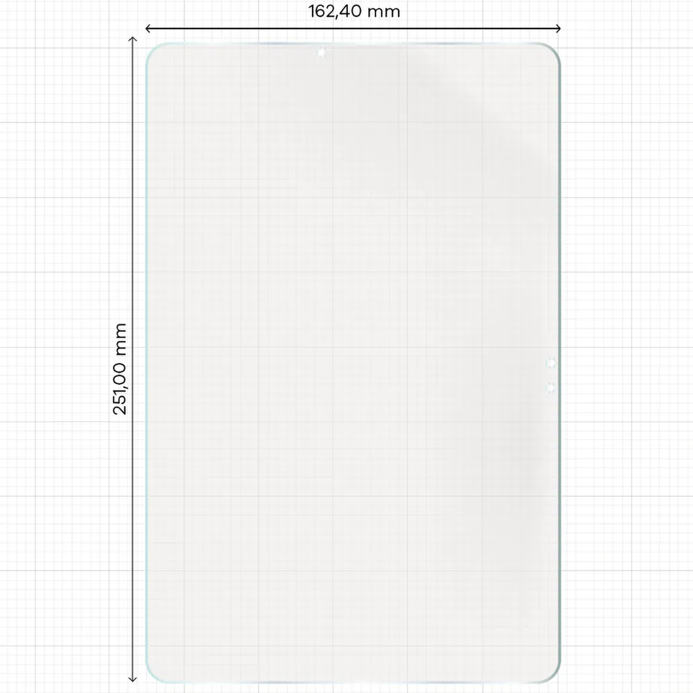 Wymiary folii na miarce dla Galaxy Tab S11