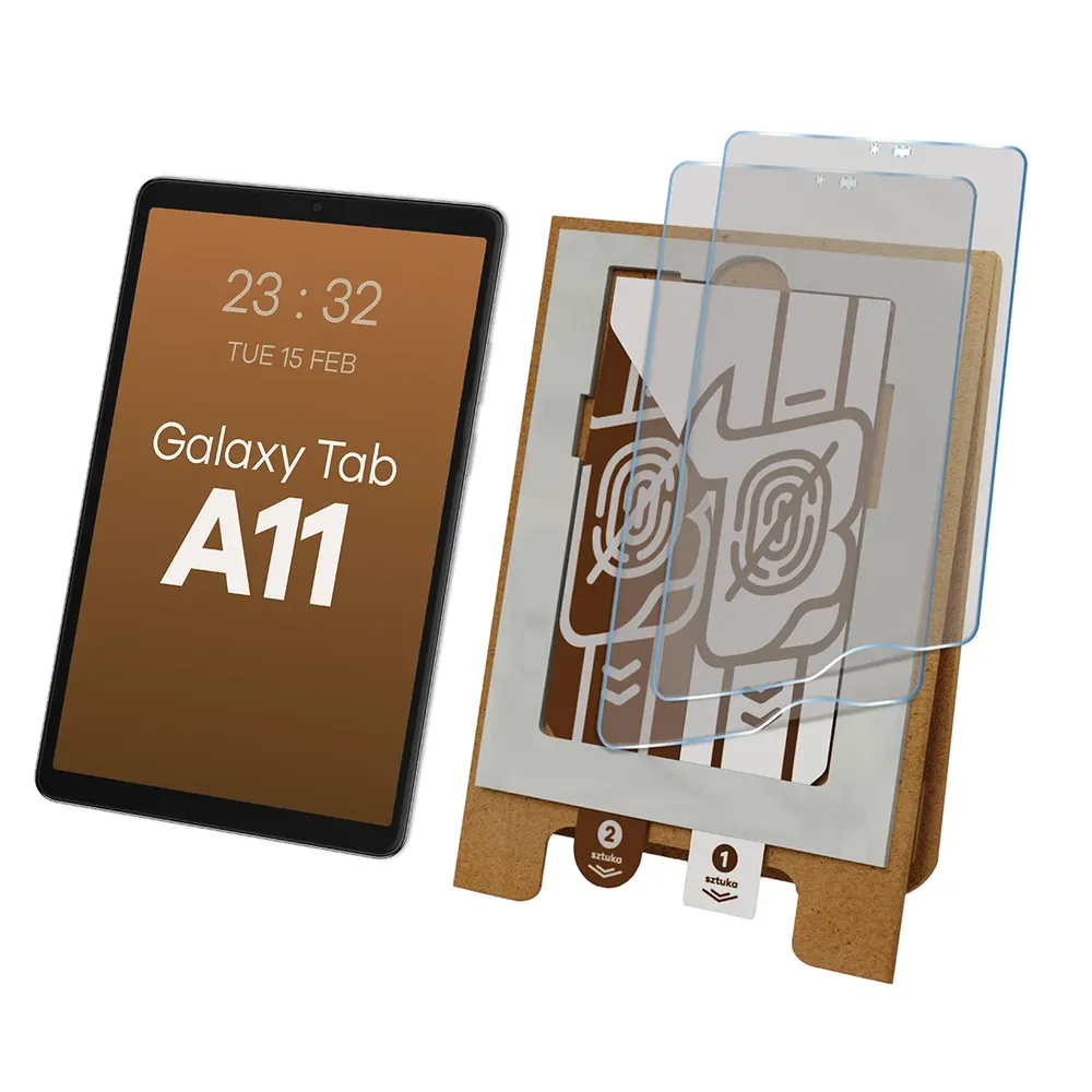 Aplikator Bizon Eplikator Tab Film Matte do łatwej aplikacji ochrony ekranu dla Galaxy Tab A11