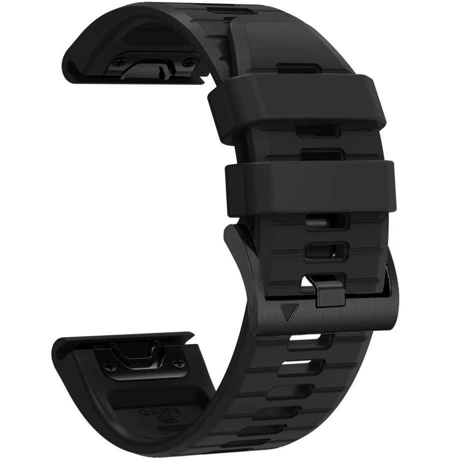 Pasek Tech-Protect Silicone do QuickFit 26 mm, Obsidian Black (czarny)