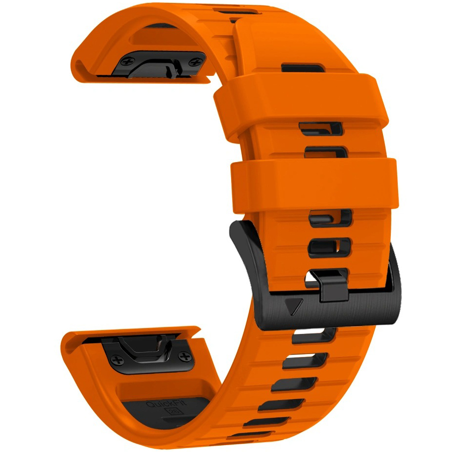 Pasek marki Tech-Protect z serii Iconband Pro dla QuickFit 26 mm, pomarańczowo-czarny (zewnątrz pomarańczowy, wewnątrz czarny)