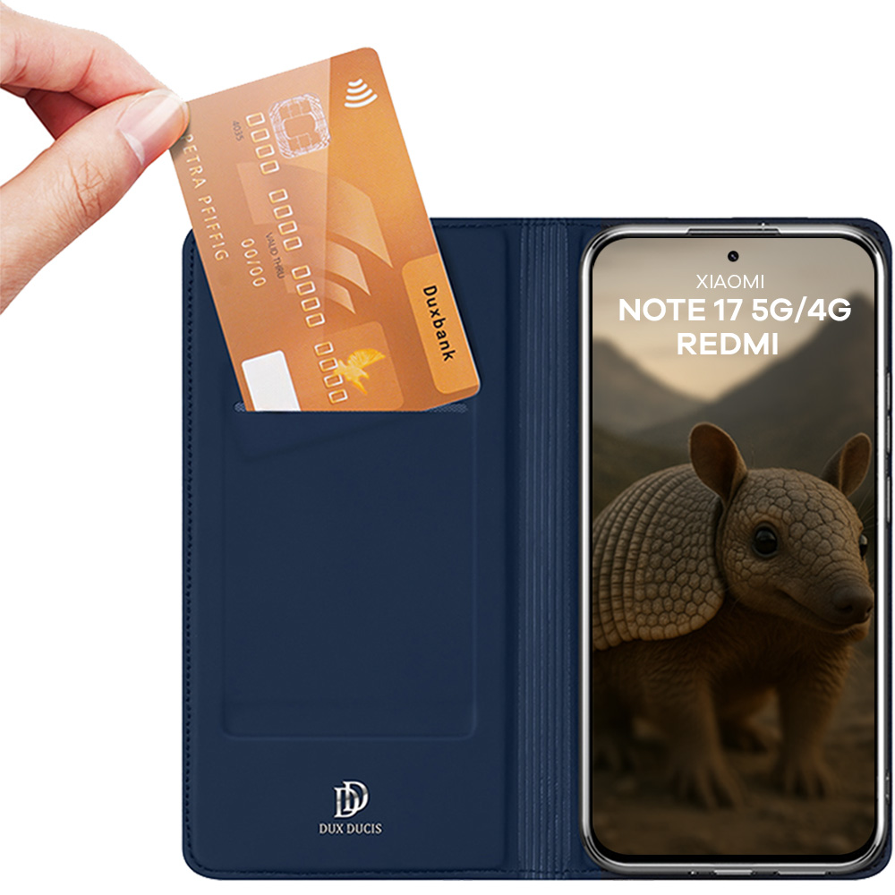 Etui z klapką Dux Ducis Skin Pro do Xiaomi Redmi Note 17 4G/5G, Blue (granatowy)