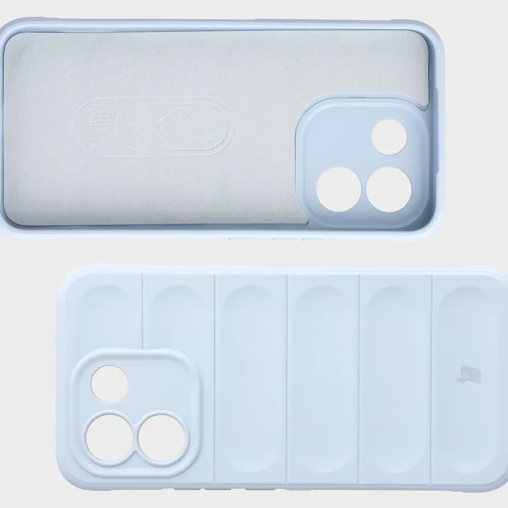 Wyściółka z mikrofibry, wyżłobienia na pleckach i wzmocnione narożniki w etui Bizon Case Tur do Xiaomi Redmi Note 17 Pro Max 5G