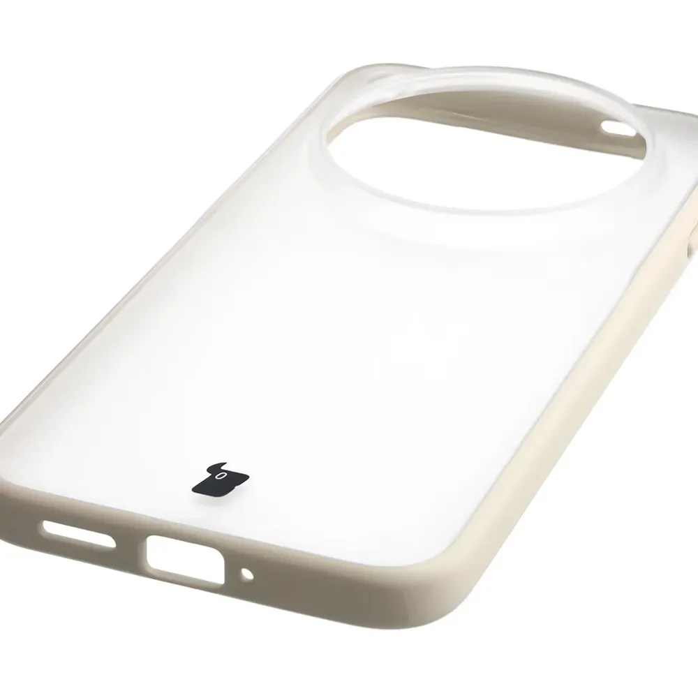 Zintegrowane przyciski, wycięcia i hybrydowy materiał w etui Bizon Case Angelo do Vivo X500 Pro