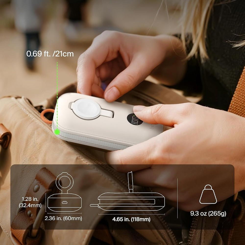 Oryginalna bateria do Apple Watch Belkin BoostCharge Pro Power Bank 10K 458W + USB-C Cable 10 000 mAh, Sand (beżowy)
