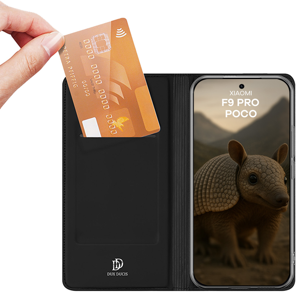 Etui z klapką Dux Ducis Skin Pro do Xiaomi POCO F9 Pro, Black (czarny)