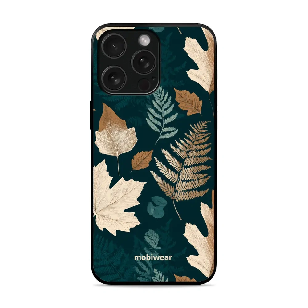 Mobiwear Glossy Case, etui na telefon, ochrona urządzenia, stylowa grafika, bezpieczna obudowa, zielnik z liści i paproci