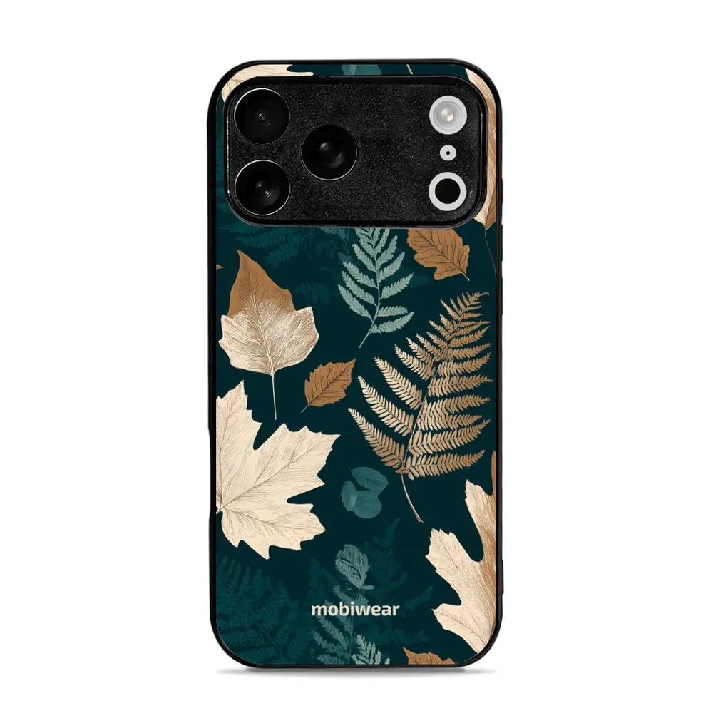 Mobiwear Glossy Case, etui na telefon, ochrona urządzenia, stylowa grafika, bezpieczna obudowa, zielnik z liści i paproci