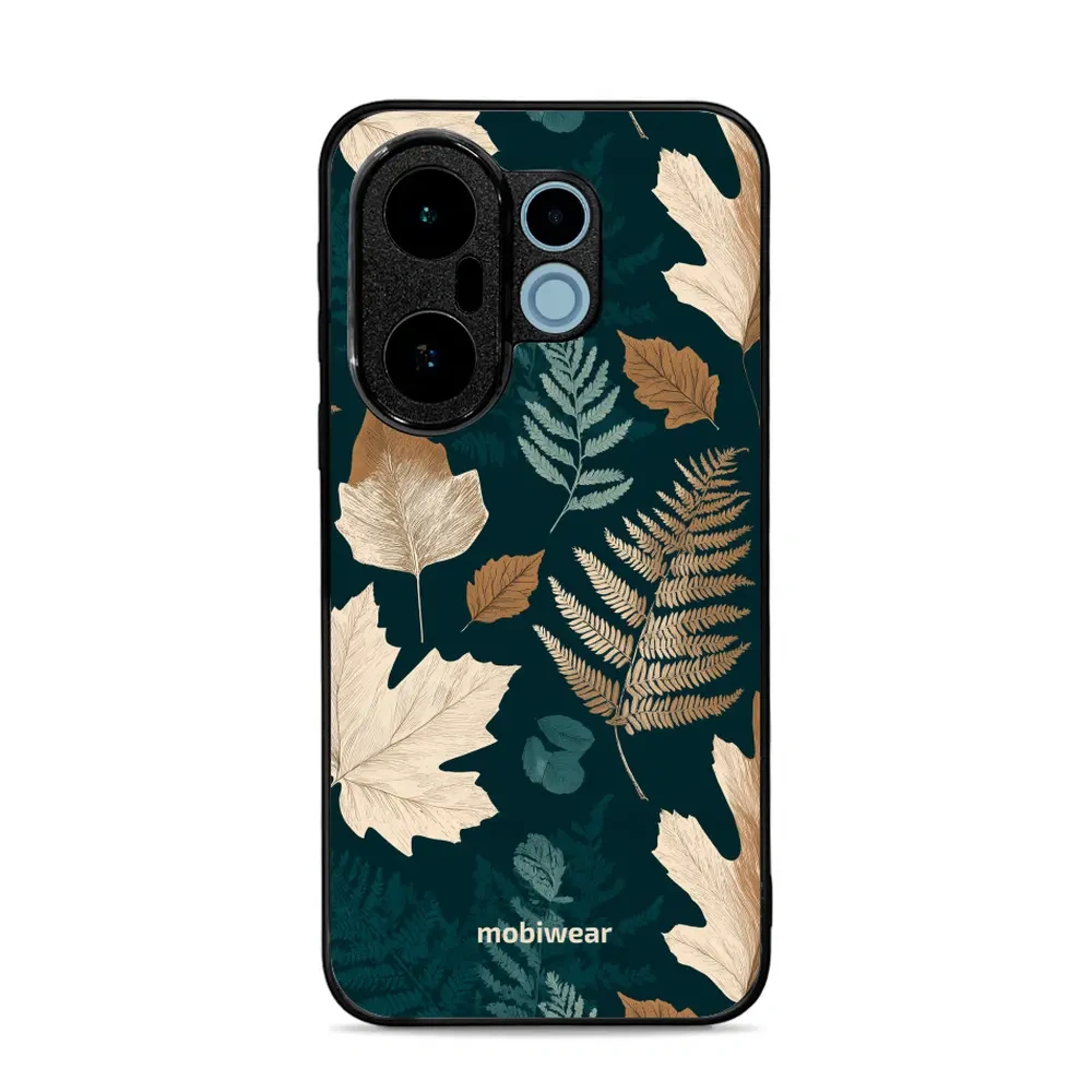 Mobiwear Glossy Case, etui na telefon, ochrona urządzenia, stylowa grafika, bezpieczna obudowa, zielnik z liści i paproci