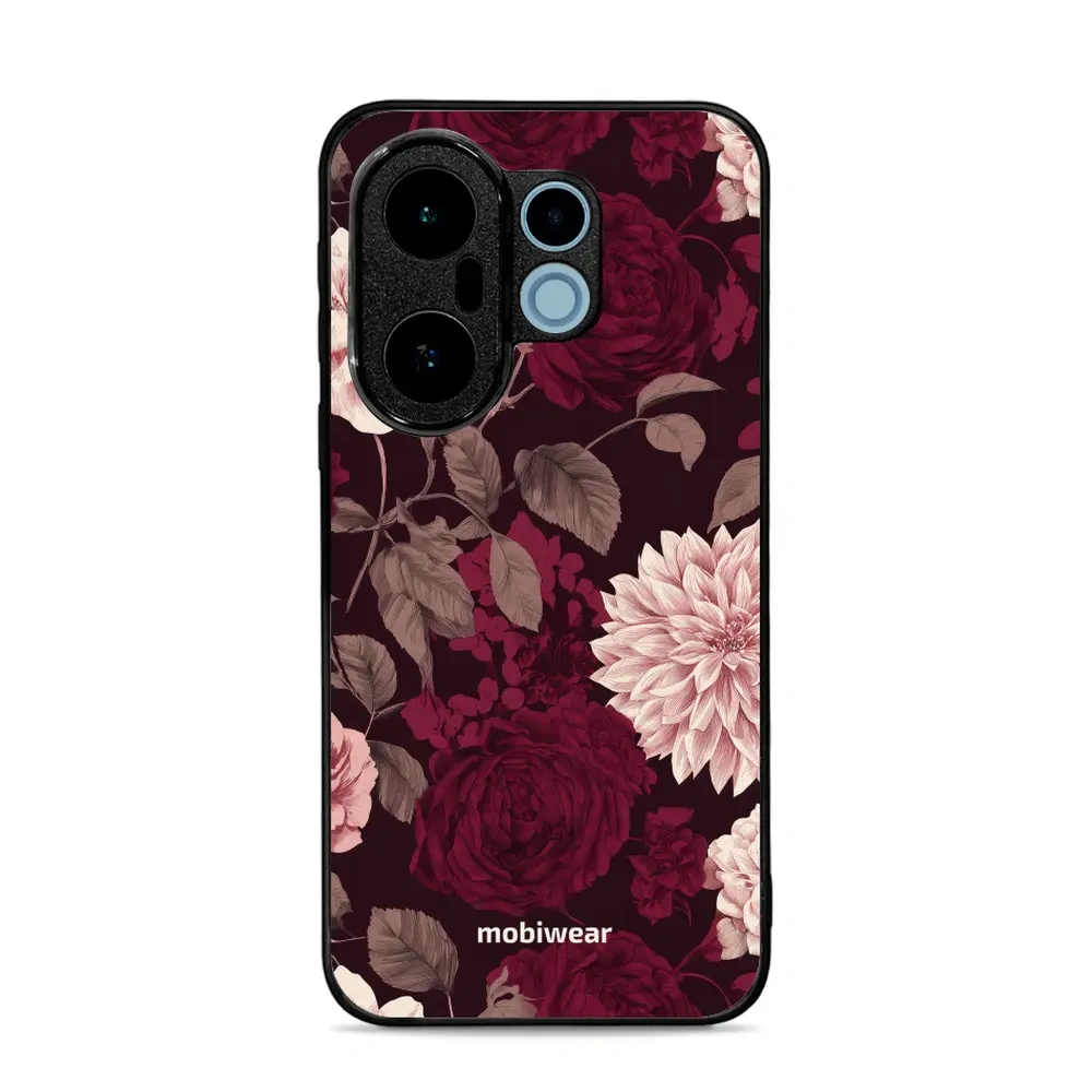 Mobiwear Glossy Case, etui na telefon, ochrona urządzenia, stylowa grafika, bezpieczna obudowa, wino i dalie