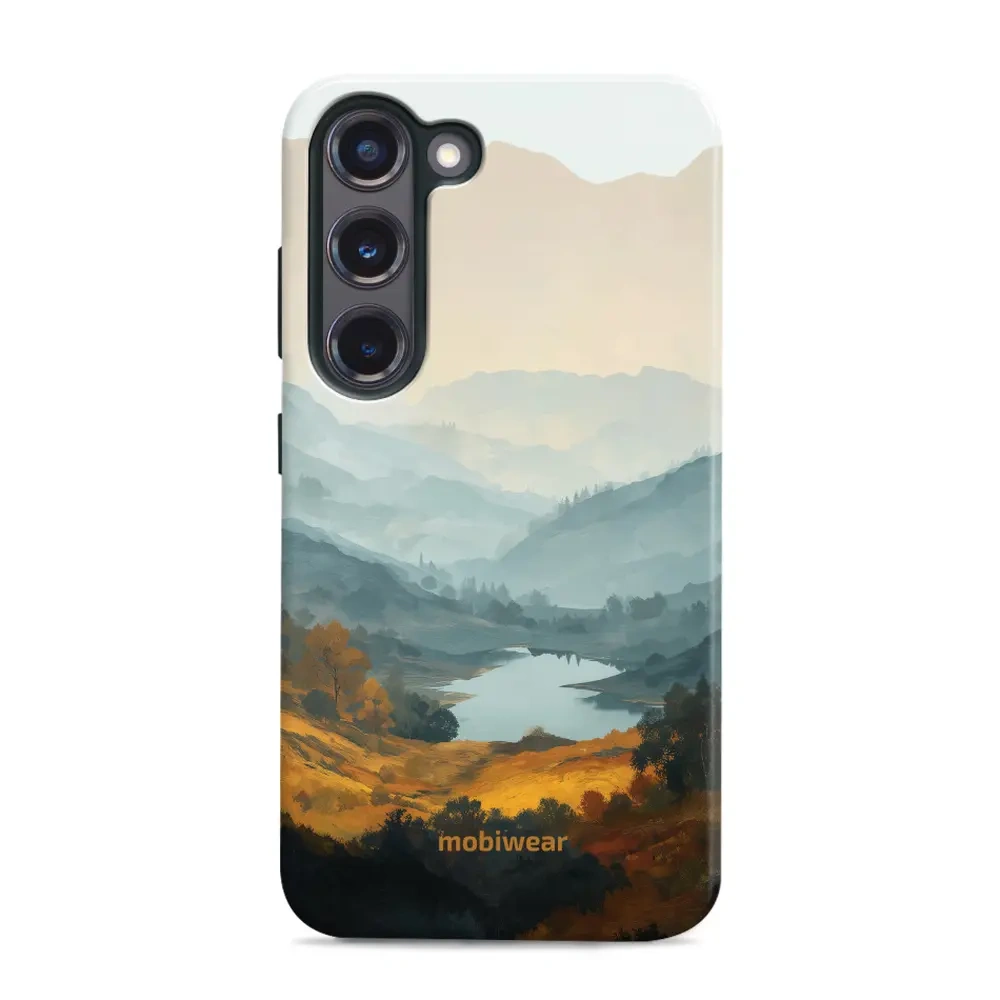 Mobiwear Elite Pro do Galaxy S23 Plus, ochrona telefonu, trwała konstrukcja, wygodne użytkowanie, dopasowanie, jezioro w dolinie