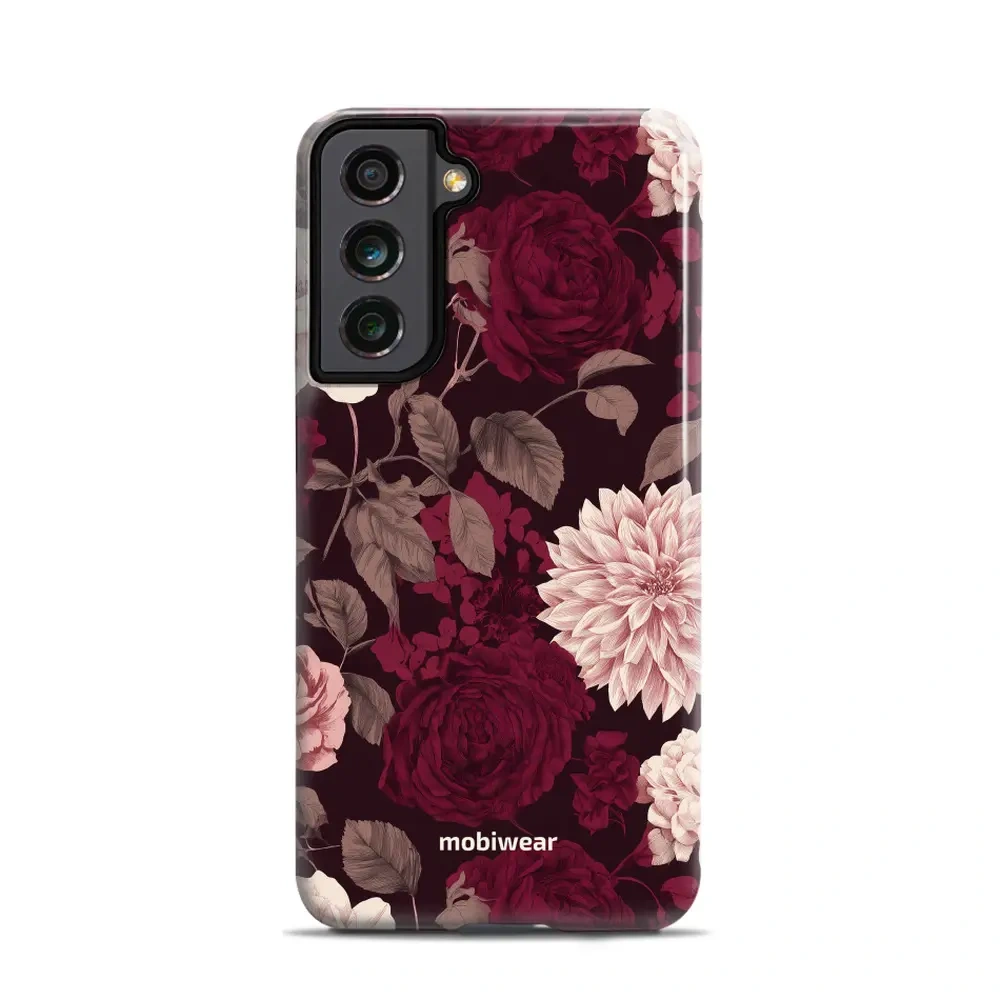Mobiwear Elite Pro do Galaxy S21 FE 5G, ochrona telefonu, trwała konstrukcja, wygodne użytkowanie, dopasowanie, wino i dalie