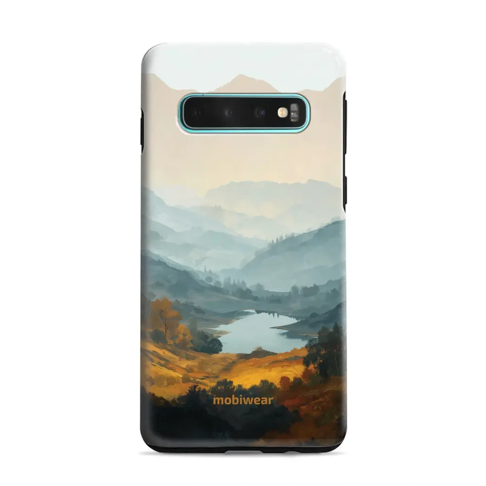 Mobiwear Elite Pro do Galaxy S10 Plus, ochrona telefonu, trwała konstrukcja, wygodne użytkowanie, dopasowanie, jezioro w dolinie