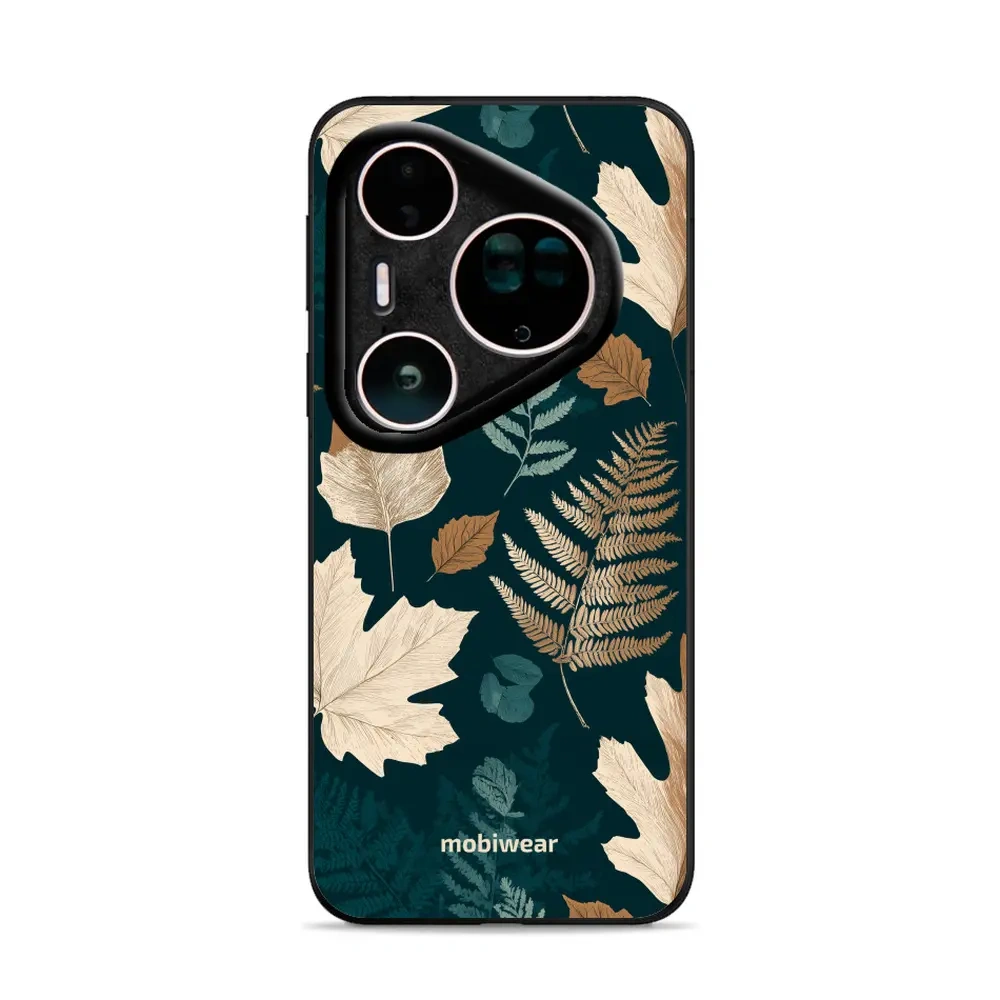 Mobiwear Glossy Case, etui na telefon, ochrona urządzenia, stylowa grafika, bezpieczna obudowa, zielnik z liści i paproci
