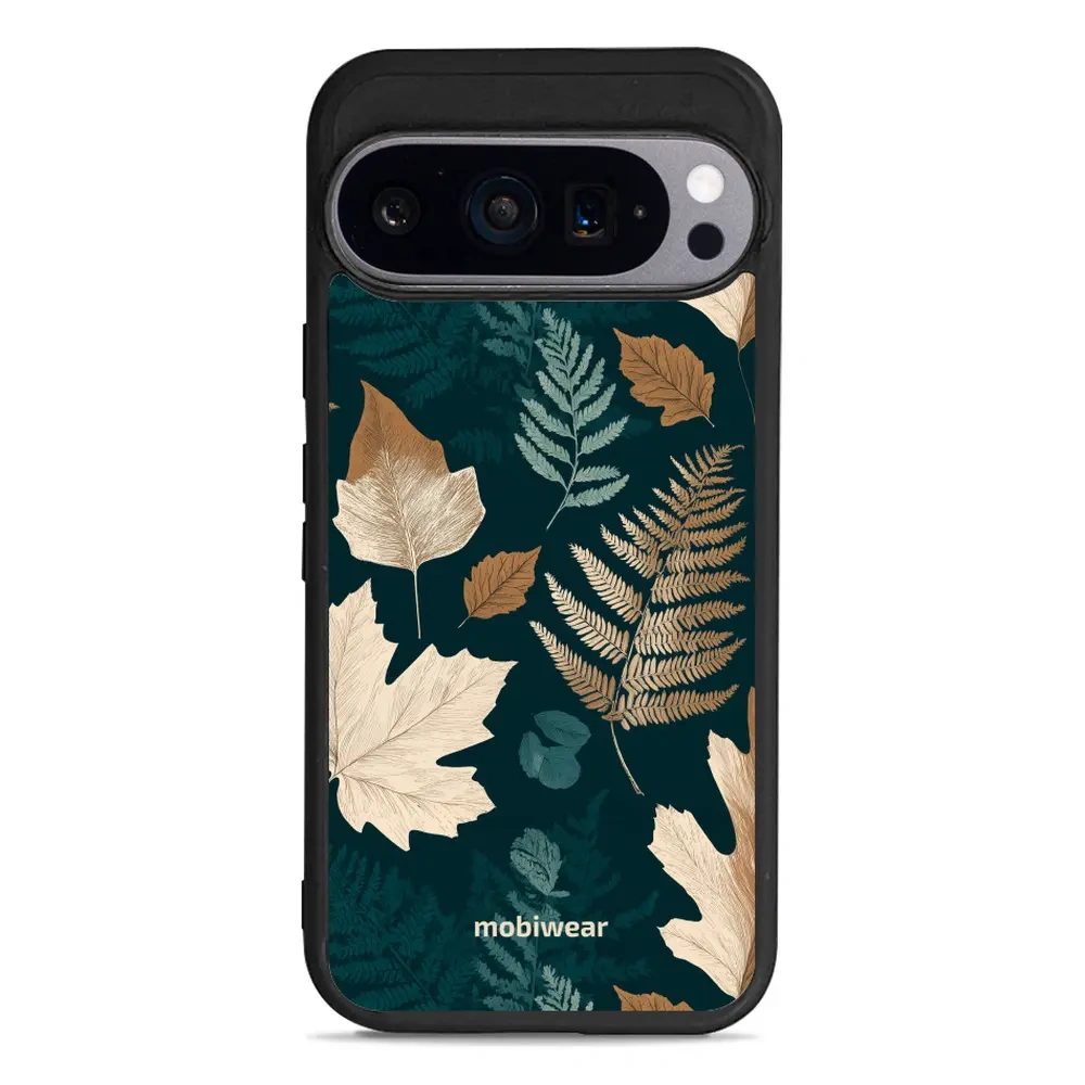 Mobiwear Glossy Case, etui na telefon, ochrona urządzenia, stylowa grafika, bezpieczna obudowa, zielnik z liści i paproci