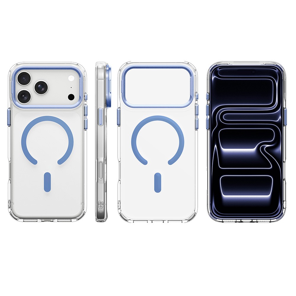 Etui Spigen Ultra Hybrid Optik S Mag z MagSafe do iPhone 18 Pro / 17 Pro, Clear Light Blue (przezroczysto-niebieski)