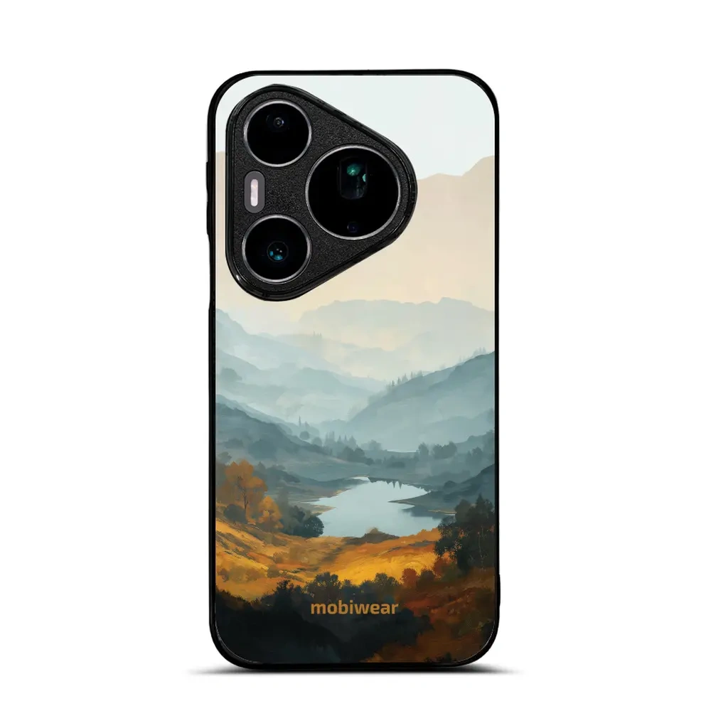 Mobiwear Glossy Case, etui na telefon, ochrona urządzenia, stylowa grafika, bezpieczna obudowa, jezioro w dolinie