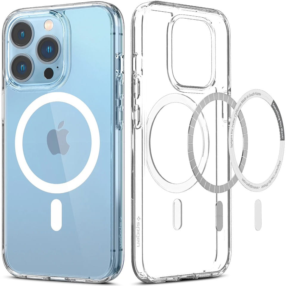 Etui Spigen Ultra Hybrid Mag MagSafe iPhone 13 Pro, przezroczysto-białe