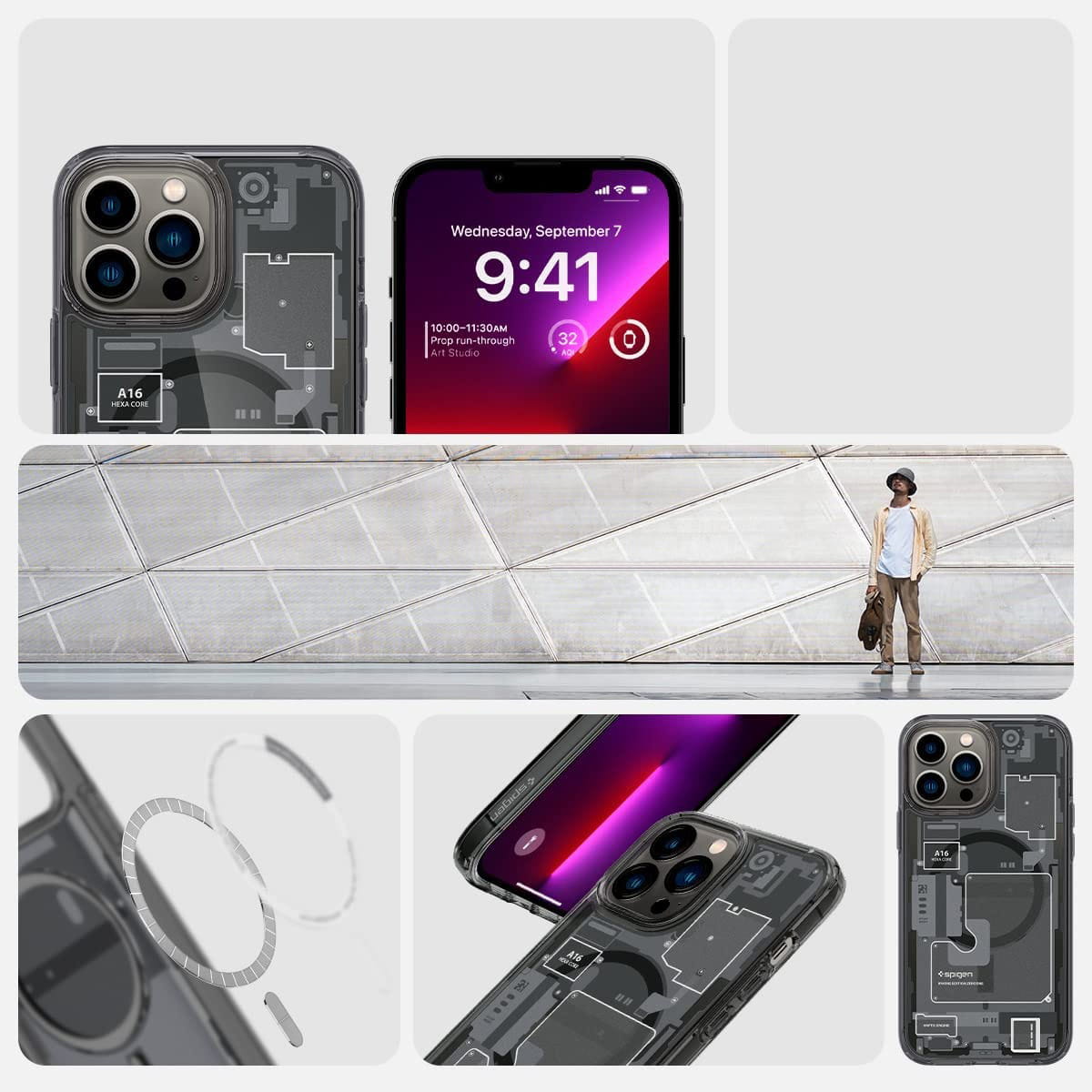 Spigen Ultra Hybrid MagFit Hoes Compatibel met AirPods Pro 2e generatie (2023/2022) - ZeroOne