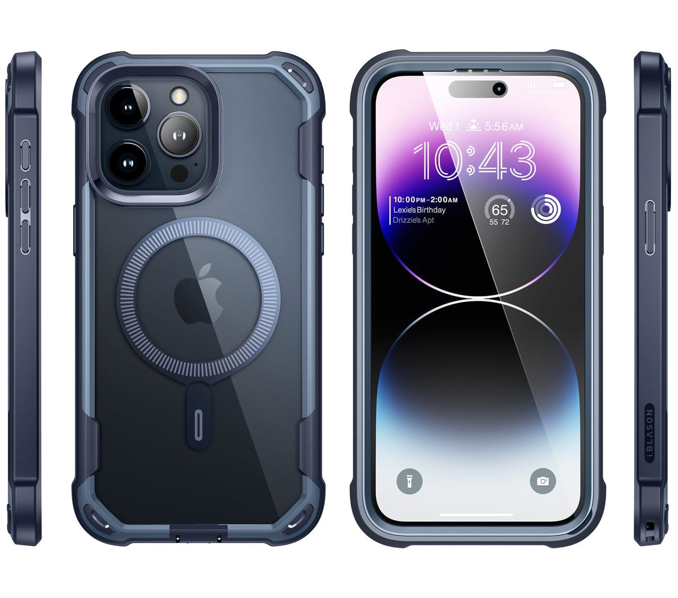 I-Blason Ares Mag For IPhone 15 Plus Case With Built-in Screen Protector [MagSafe Compatible] Full-Body Rugged Anti-Slip Shockproof Clear Protective M In Pakistan - View #6