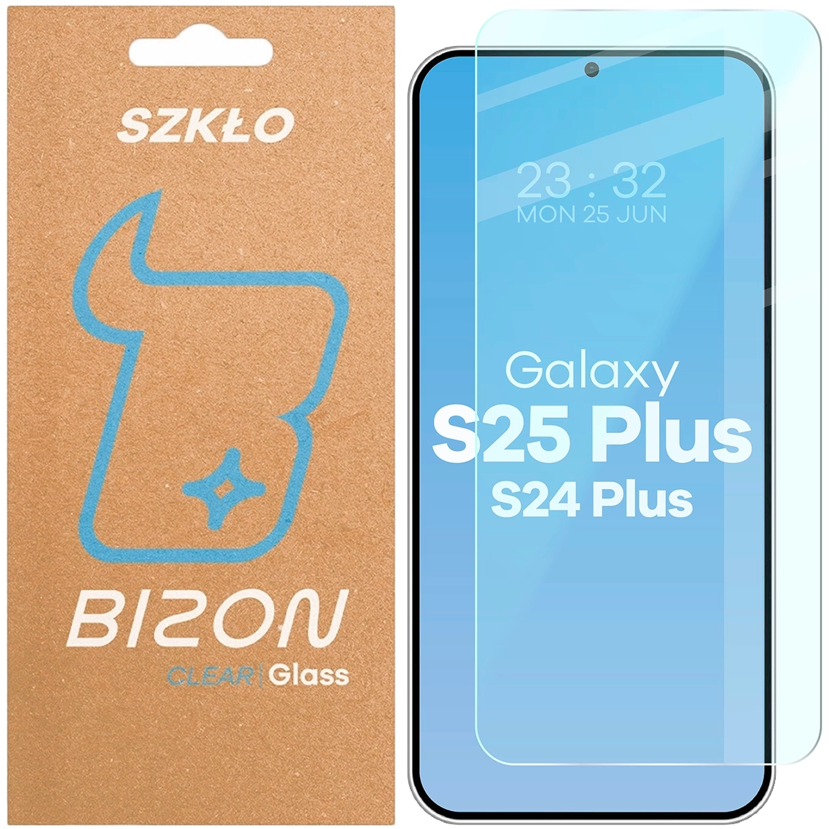 Szkło hartowane Bizon Glass Clear do Galaxy S25 Plus / S24 Plus