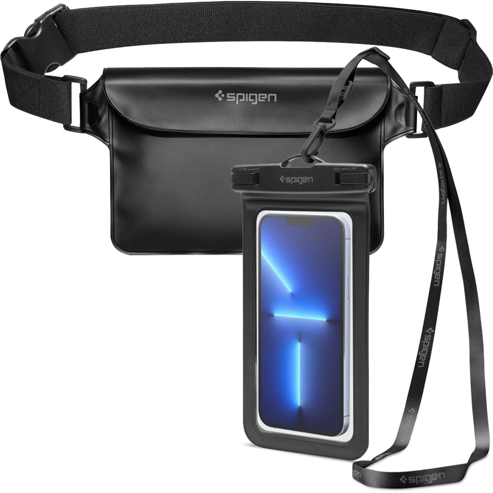 Etui wodoszczelne + saszetka Spigen A621 Waterproof Case + Bag, czarne
