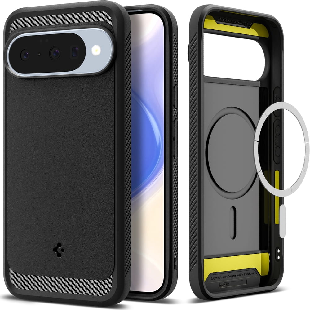 Etui Spigen Rugged Armor Mag do MagSafe do Google Pixel 10 Pro / Pixel 10, czarne